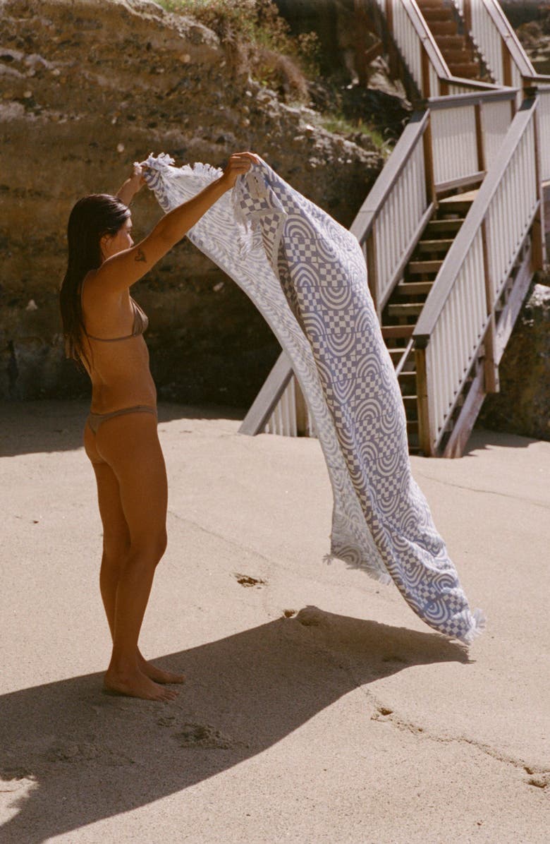 Slowtide Coco Rainbow Driftweave Blanket, Alternate, color, 