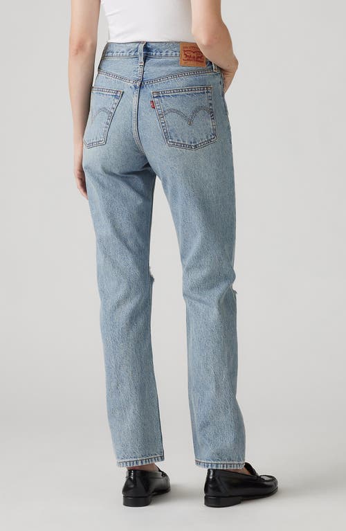 Shop Levi's® 501® Ripped High Waist Straight Leg Jeans In Plan To Stay