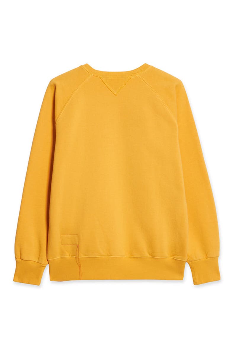 Harvard Fleece Jersey Raglan Sleeve Sweatshirt, Alternate, color, YELLOW