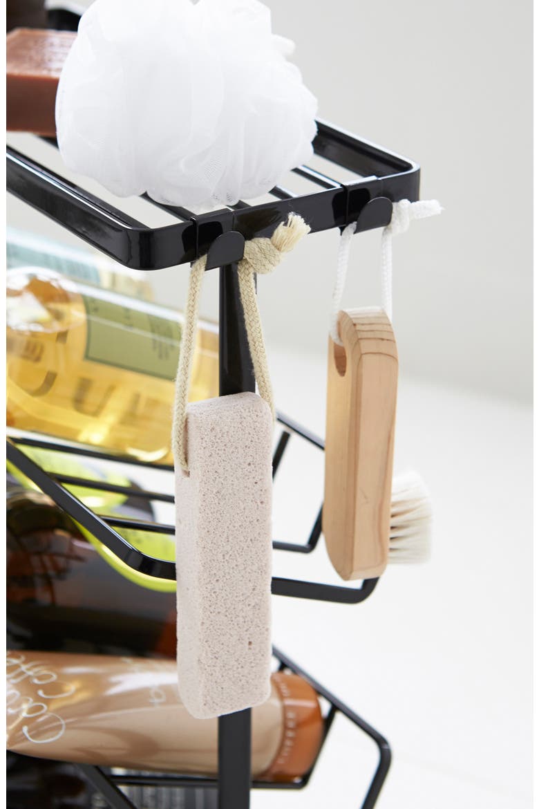 Shower Caddy, Alternate, color, BLACK
