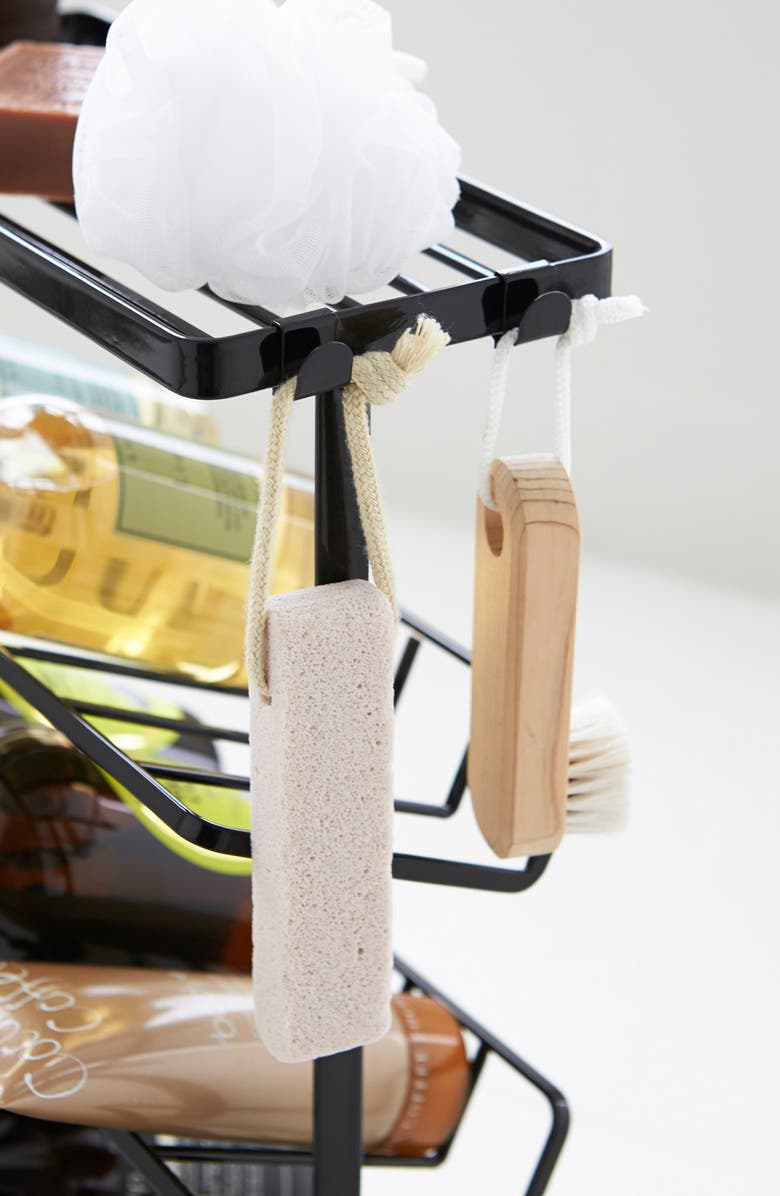 Yamazaki Shower Caddy, Alternate, color, Black