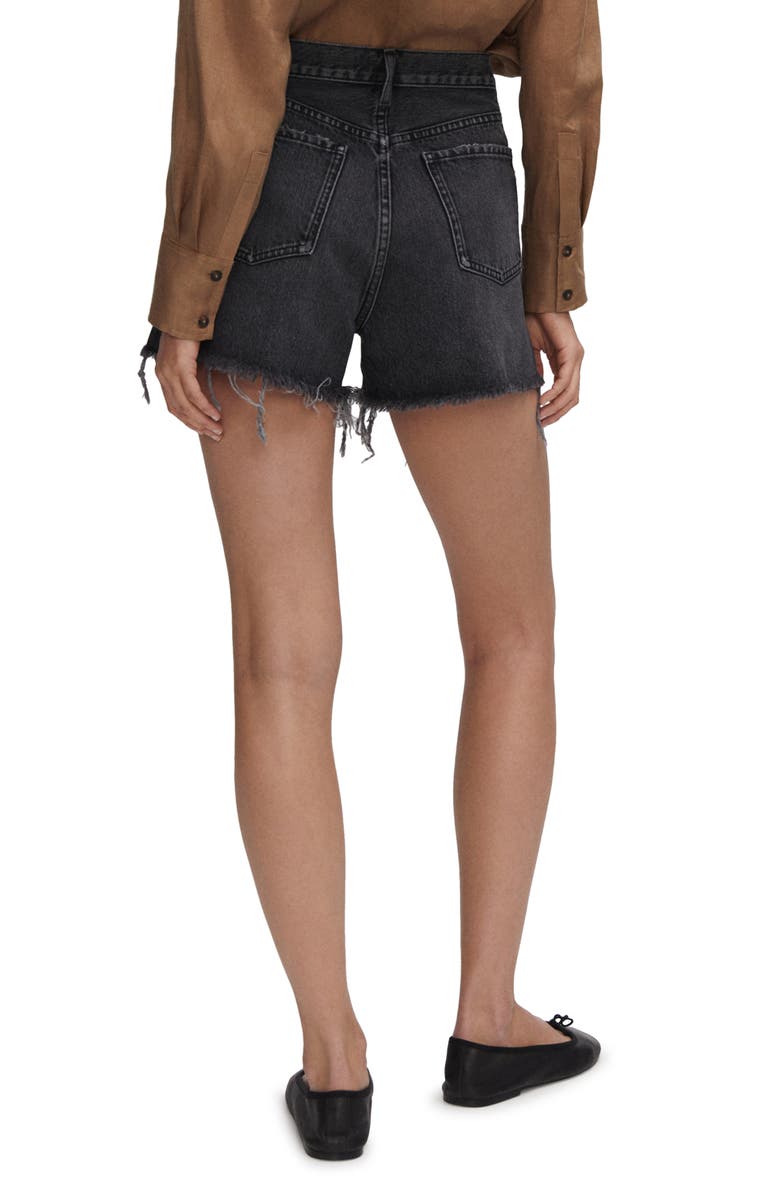 MANGO Cutoff Denim Shorts, Alternate, color, 