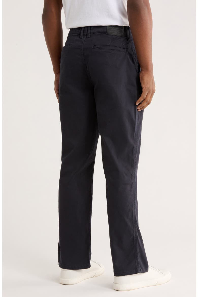 Sateen Flat Front Pants, Alternate, color, DARK NAVY