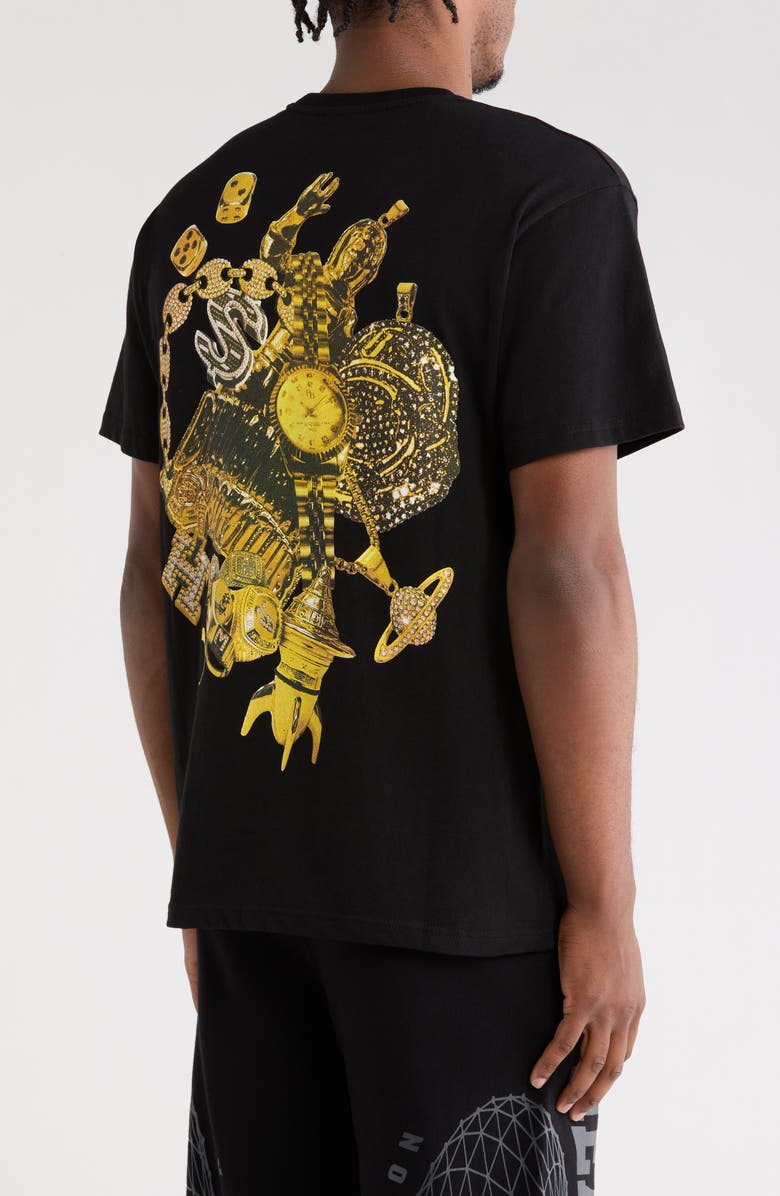 Billionaire Boys Club BB Jewelry Cotton Graphic T-Shirt, Alternate, color, Black