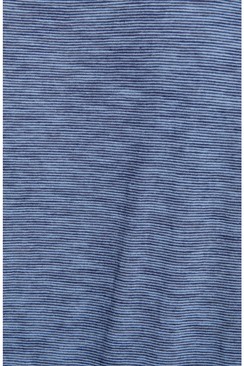 Slim Fit Pinstripe Henley, Alternate, color, MARITIME BLUE AZURE SLATE