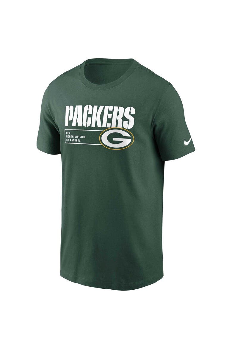 Men's Nike Green Green Bay Packers Division Essential T-Shirt, Alternate, color, Green