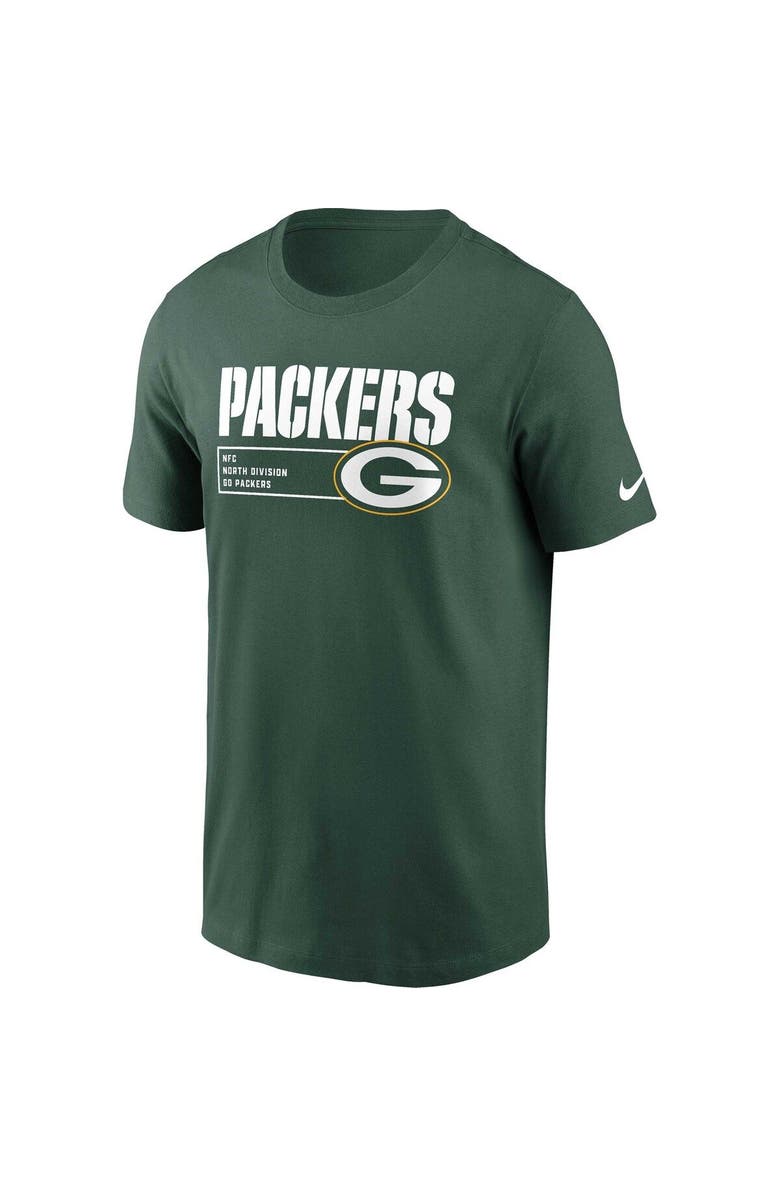 Nike Men's Nike Green Green Bay Packers Division Essential T-Shirt, Alternate, color, Green