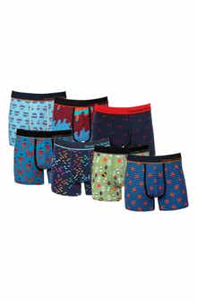 UNSIMPLY STITCHED 7-Pack Assorted Stretch Cotton Trunks