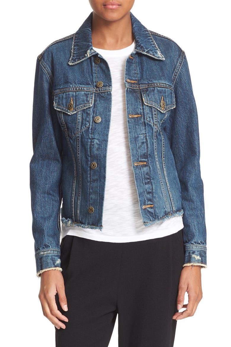 Cutoff Denim Jacket, Main, color, ENGINEER