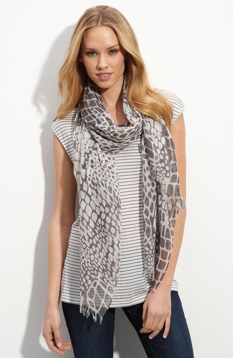 Accessory Street Animal Print Scarf, Main, color, 