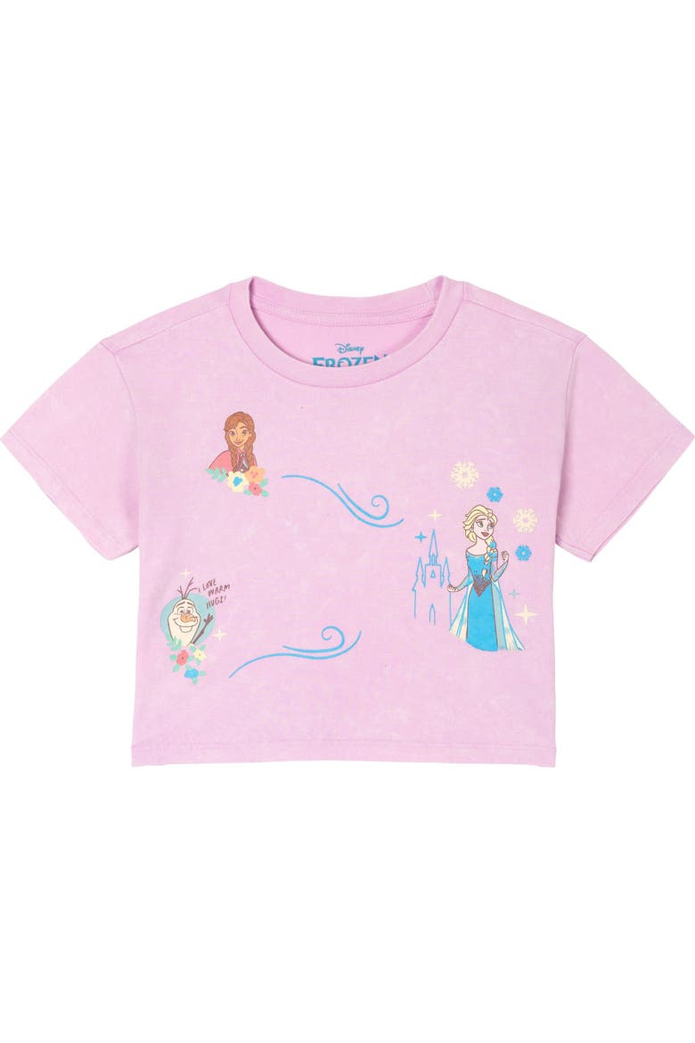 Frozen 2-Piece Mineral Wash Tee and Skort Set, Alternate, color, Mineral Purple Elsa