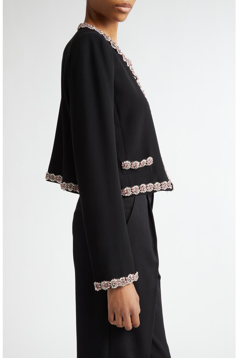 Penelope Crystal Embellished Jacket, Alternate, color, BLACK/ MULTI