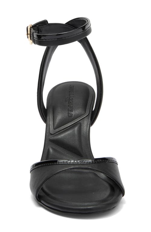 Karl Lagerfeld Paris Kersey Wedge Sandal In Black