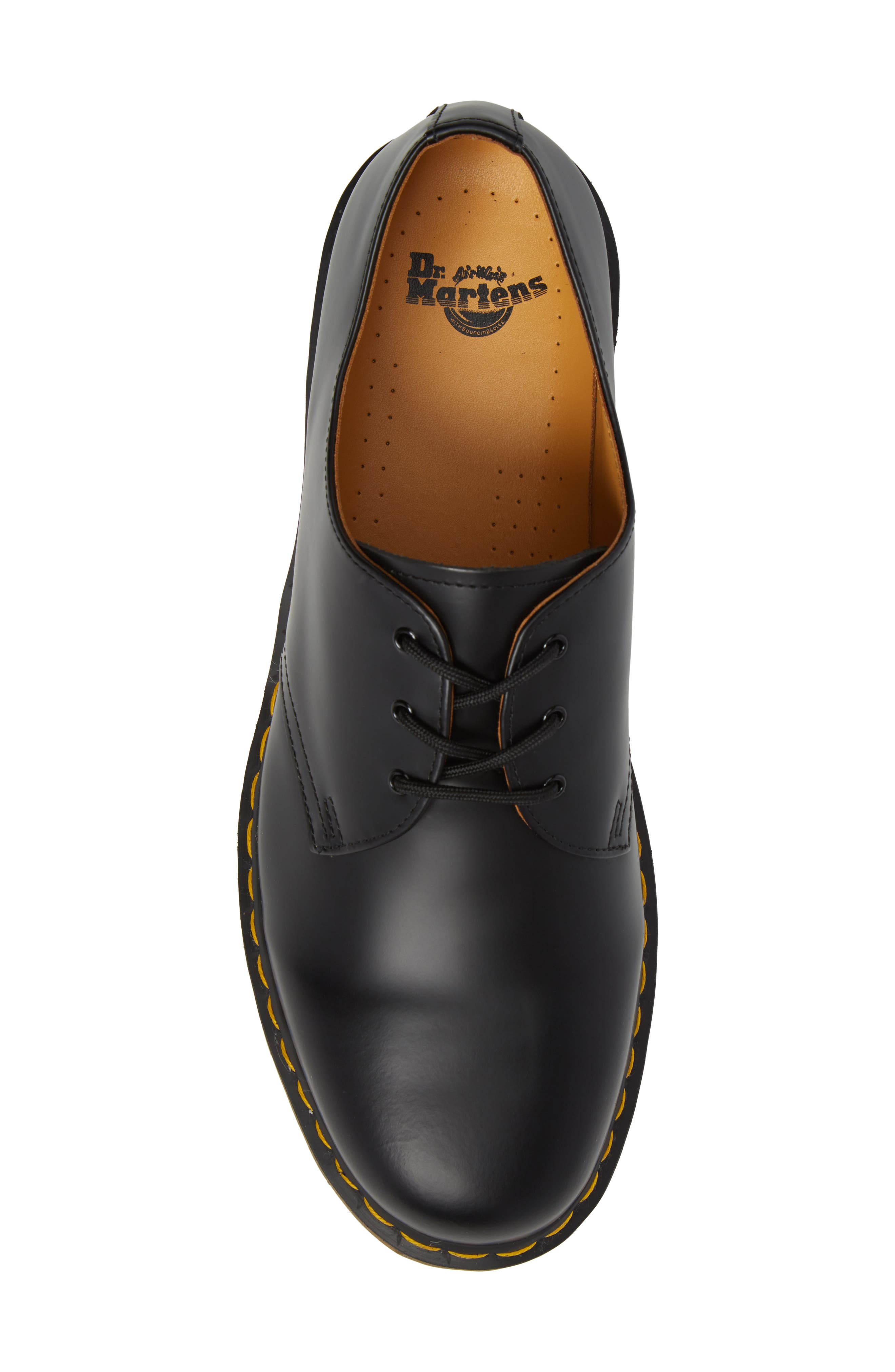 1461 3 Eye Shoe, Alternate, color, BLACK SMOOTH