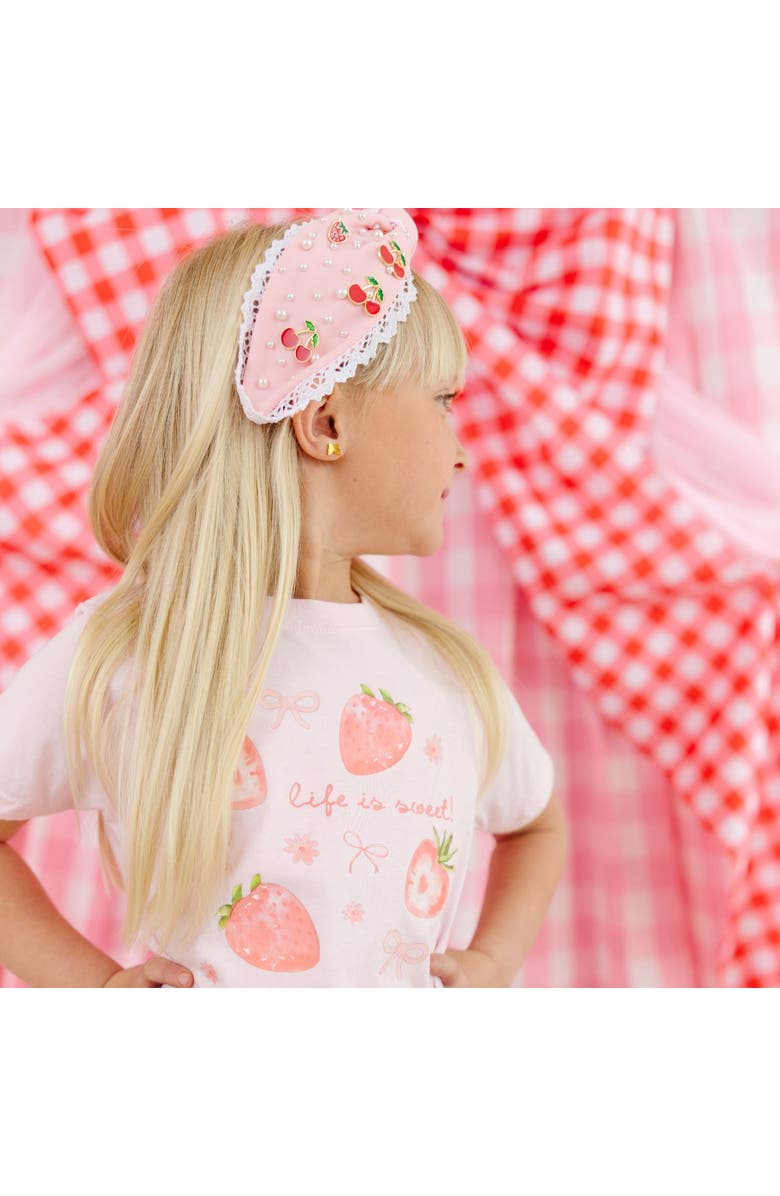 Sweet Wink Berry Gemstone Headband, Alternate, color, Pink