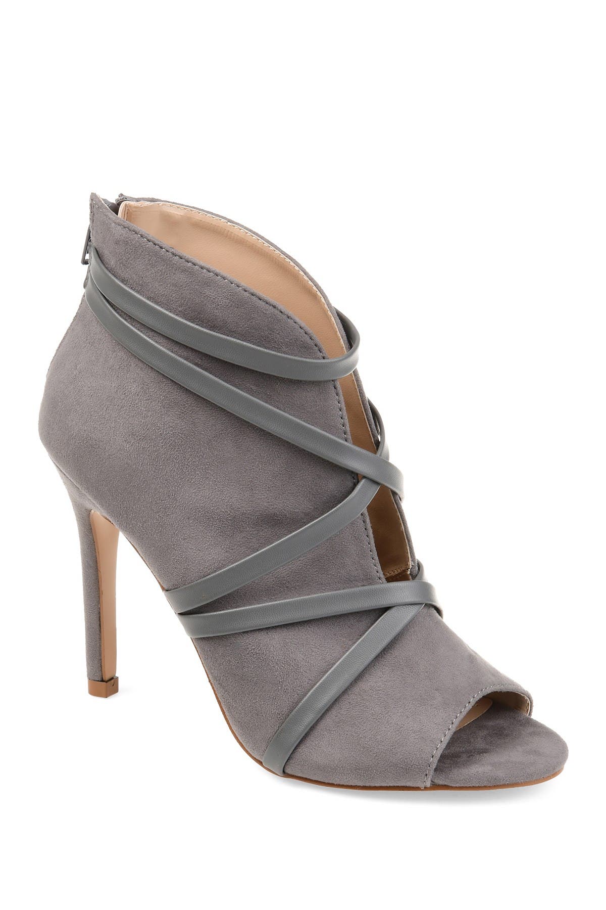 Journee Collection JOURNEE Samara Strappy Bootie, Alternate, color, Grey