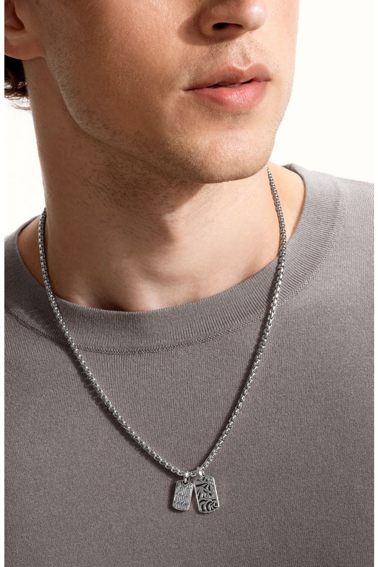 Men's Legends Pendant Necklace, 3.7mm, Alternate, color, SILVER