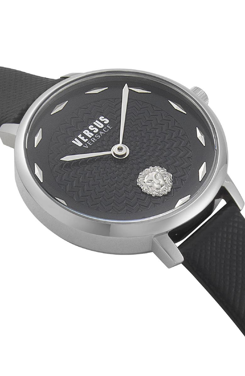 VERSUS Versace La Villette Leather Strap Watch, 36mm, Alternate, color, 