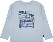 Feather 4 Arrow Kids' Ski Ya Later Long Sleeve Cotton Graphic T-Shirt