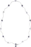 SAACHI Faux Pearl Station Wave Necklace