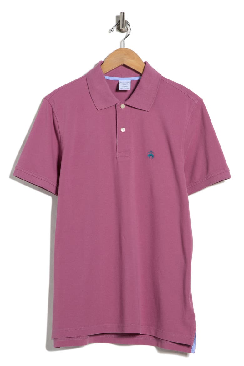 Solid Cotton Piqué Polo, Alternate, color, MEDIUM PURPLE