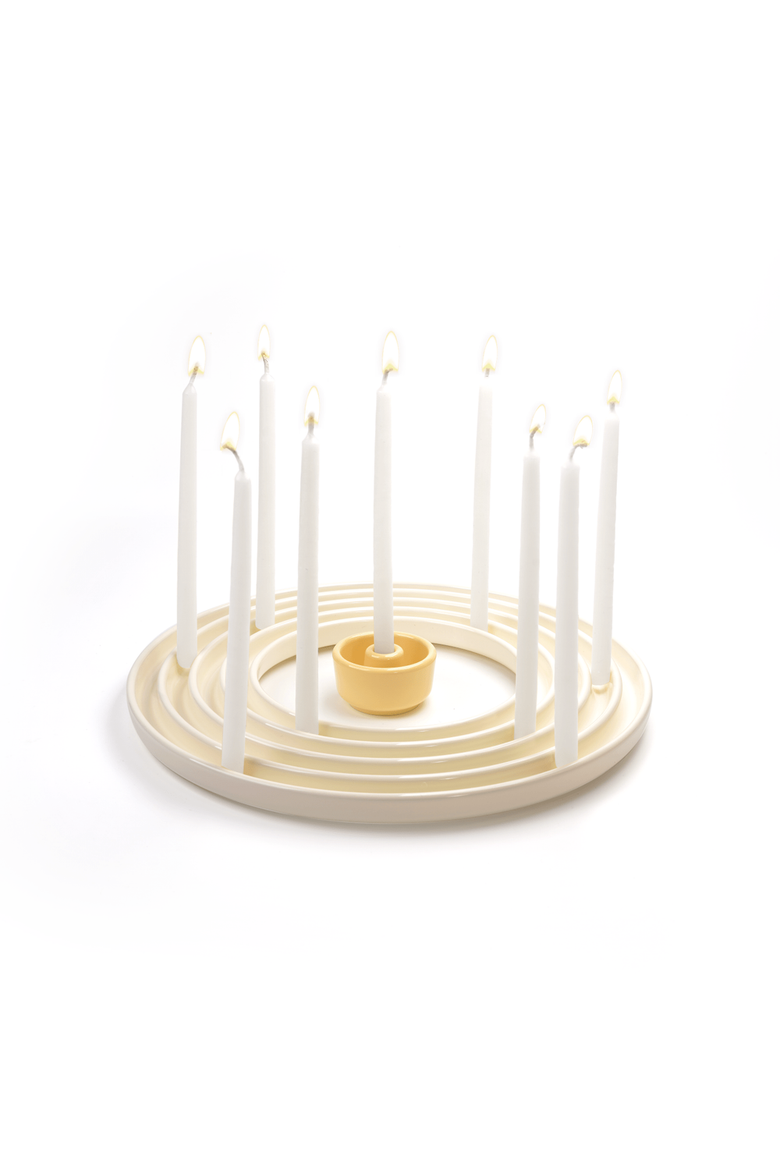 Ripple Menorah, Main, color, Butter