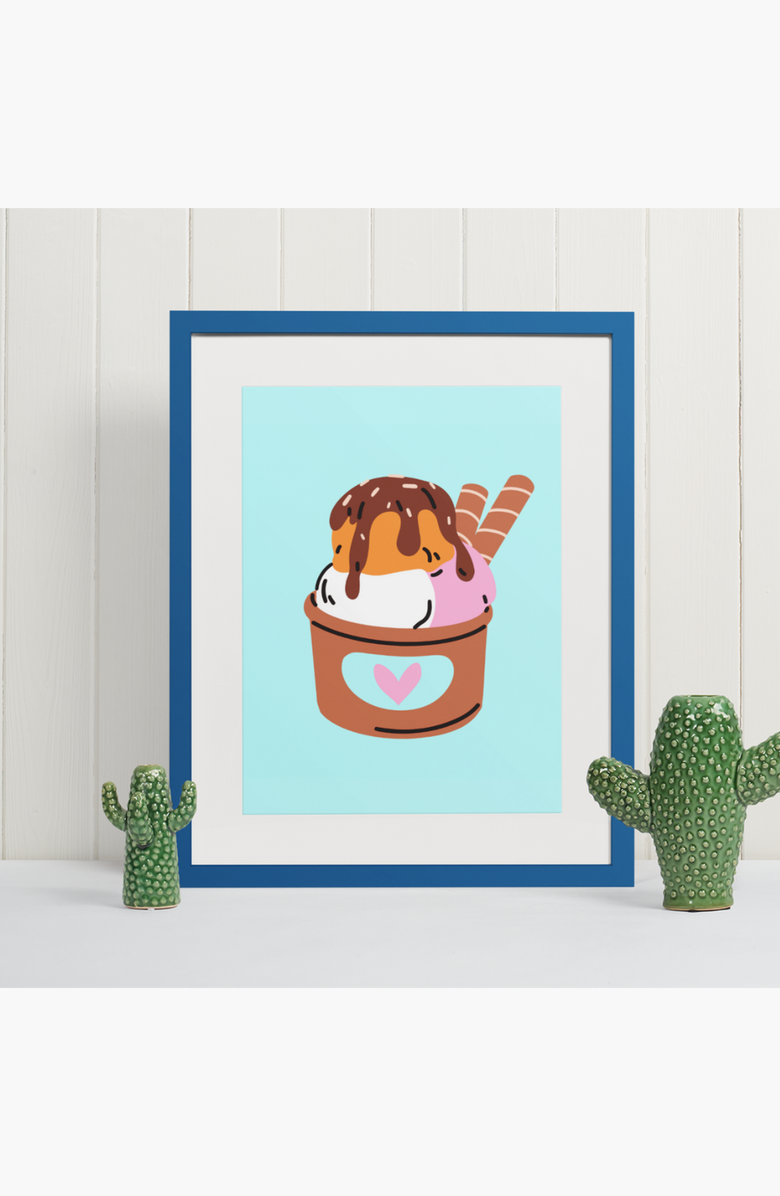 Pink Picasso Kits Ice Cream Sundae Paint by Numbers Kit, Alternate, color,