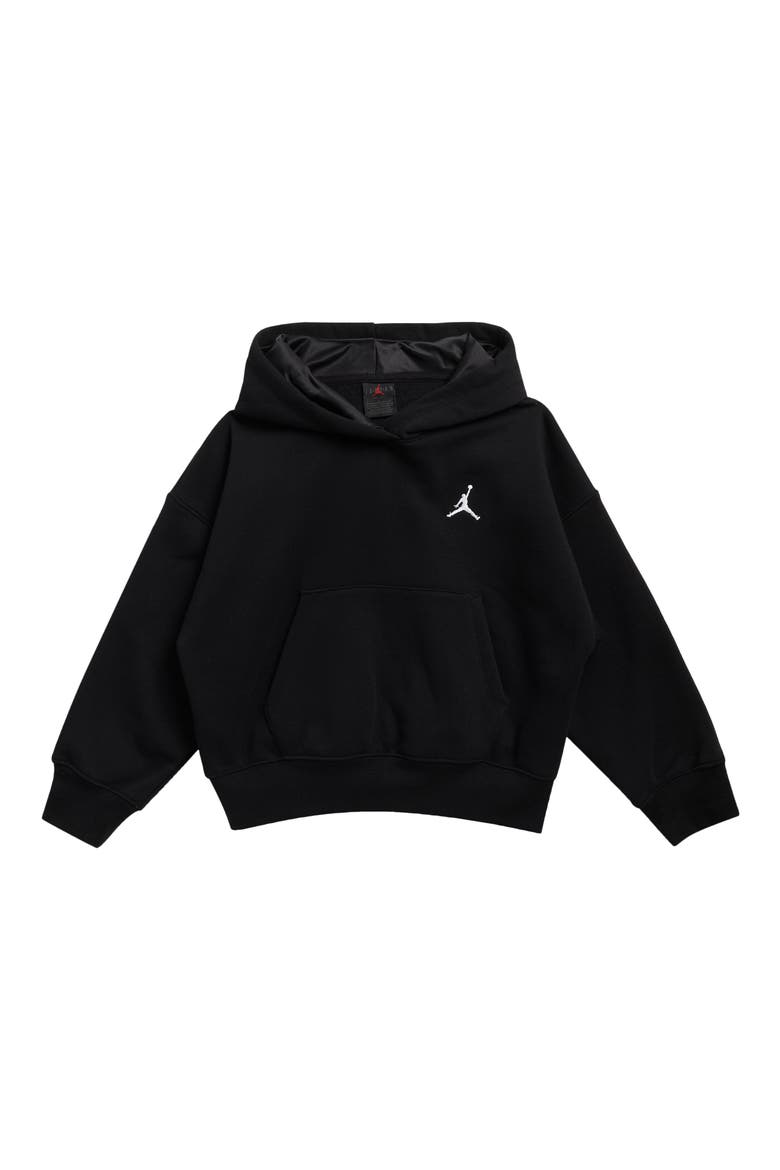 Kids' Brooklyn Fleece Hoodie, Main, color, BLACK