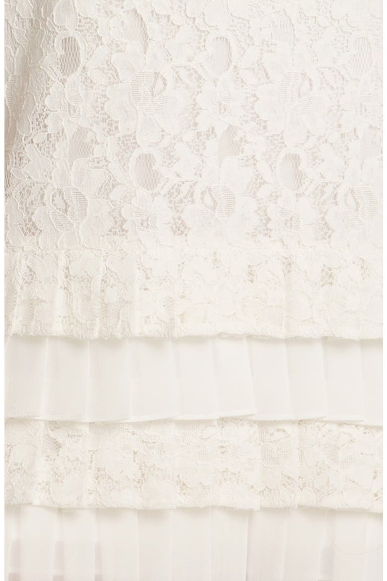 Tiered Lace Dress, Alternate, color, WHITE