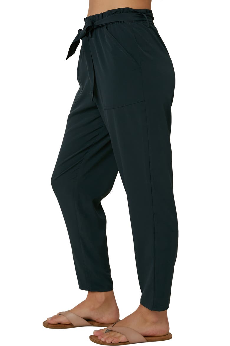 Layover Paperbag Waist Ankle Pants, Alternate, color, SLATE