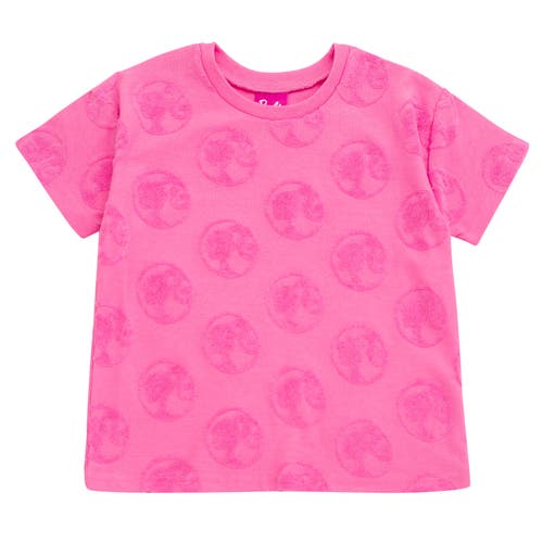 Barbie T-shirt & Loop Terry Shorts Set In Pink