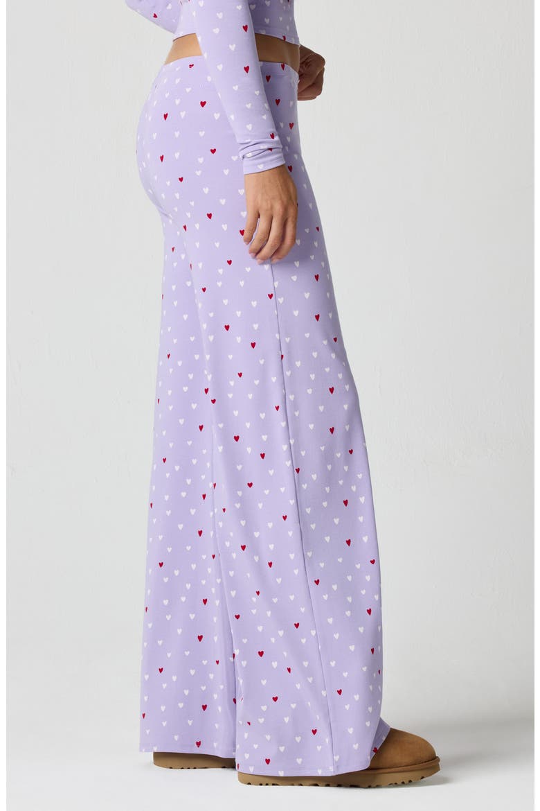 Rib Print Pants, Alternate, color, MULTI HEART