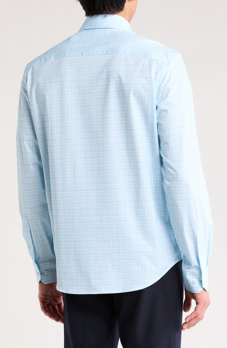 Bugatchi James Grid Print Button-Up Shirt, Alternate, color,