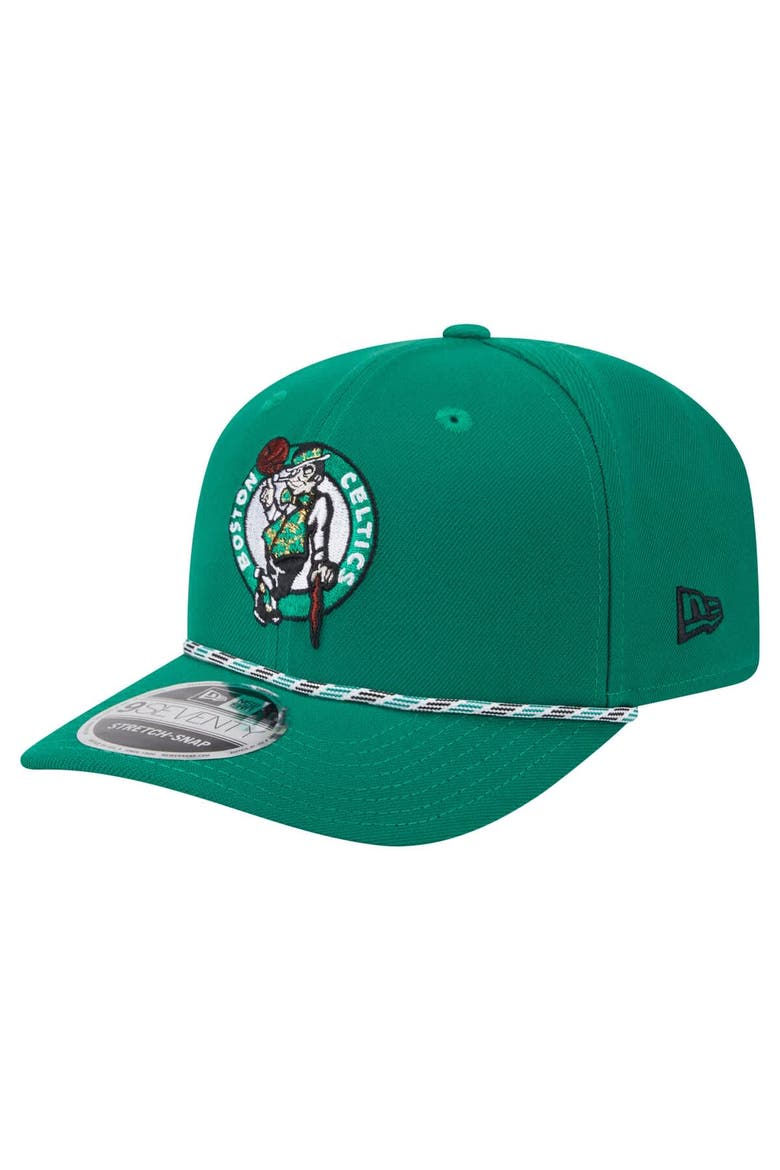 Men's New Era Kelly Green Boston Celtics Rope 9SEVENTY Adjustable Hat, Main, color, Kelly Green