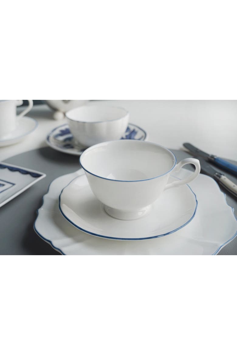 Amelie Tea Cup & Saucer, Alternate, color, Royal Blue