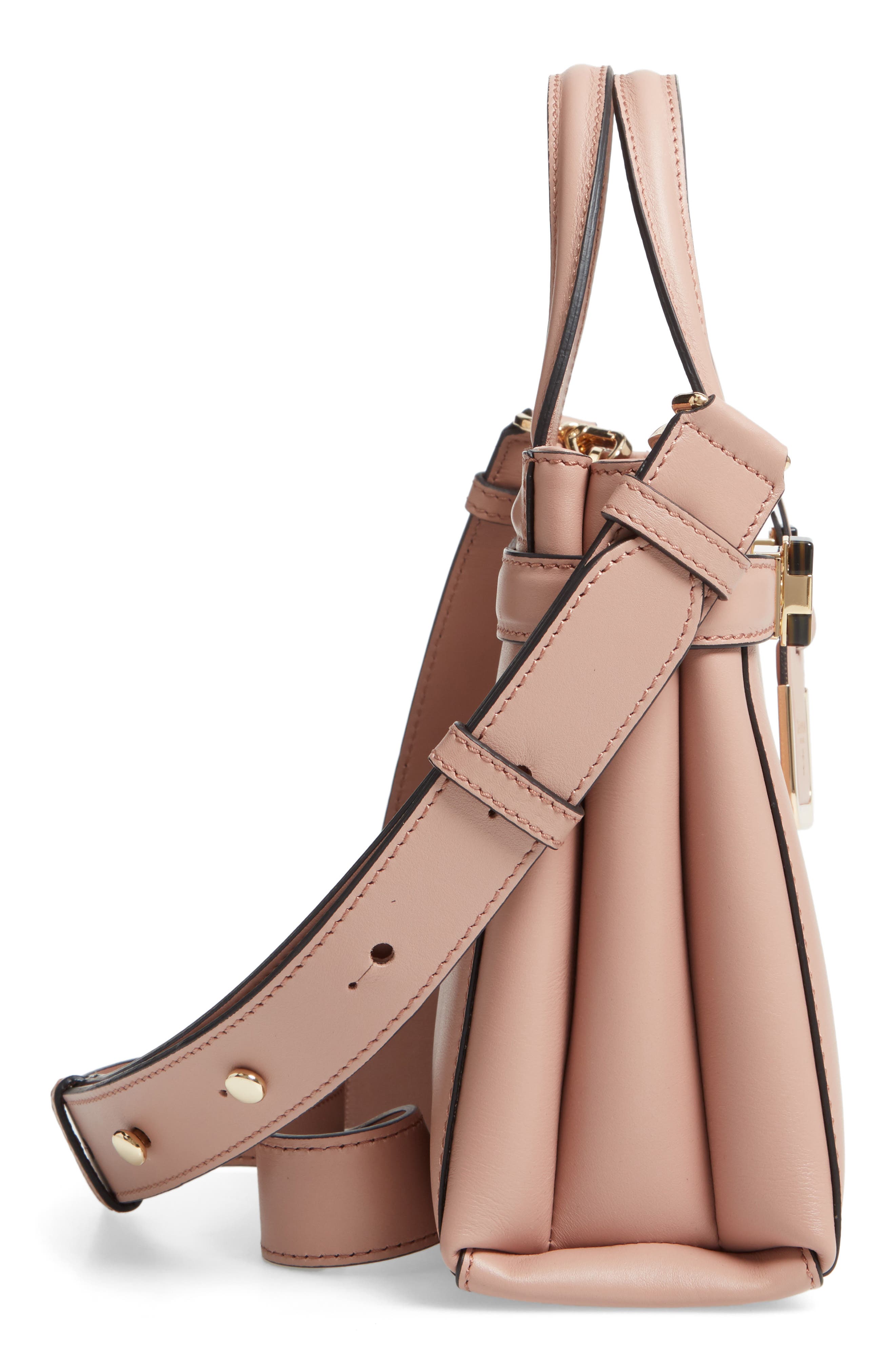 Serapian Milano Mini Meline Evolution Leather Bag, Alternate, color, 