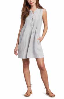 Faherty Isha Linen Swing Dress