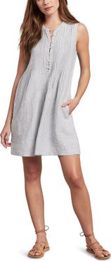 Faherty Isha Linen Swing Dress