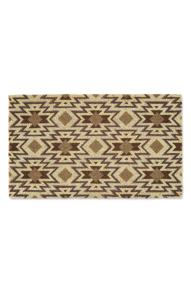 Design Imports Santa Fe Coir Doormat, Main, color, Brown