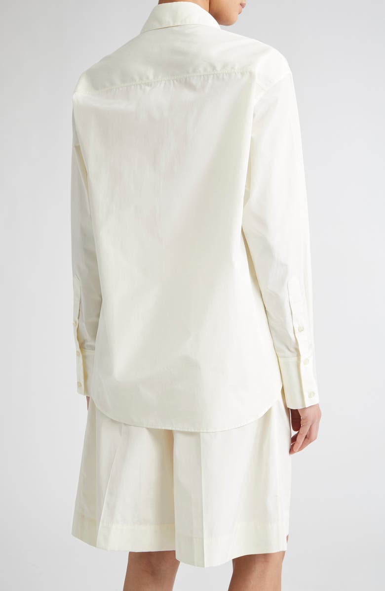 GIA STUDIOS Ryo Taffeta Button-Up Shirt, Alternate, color, White
