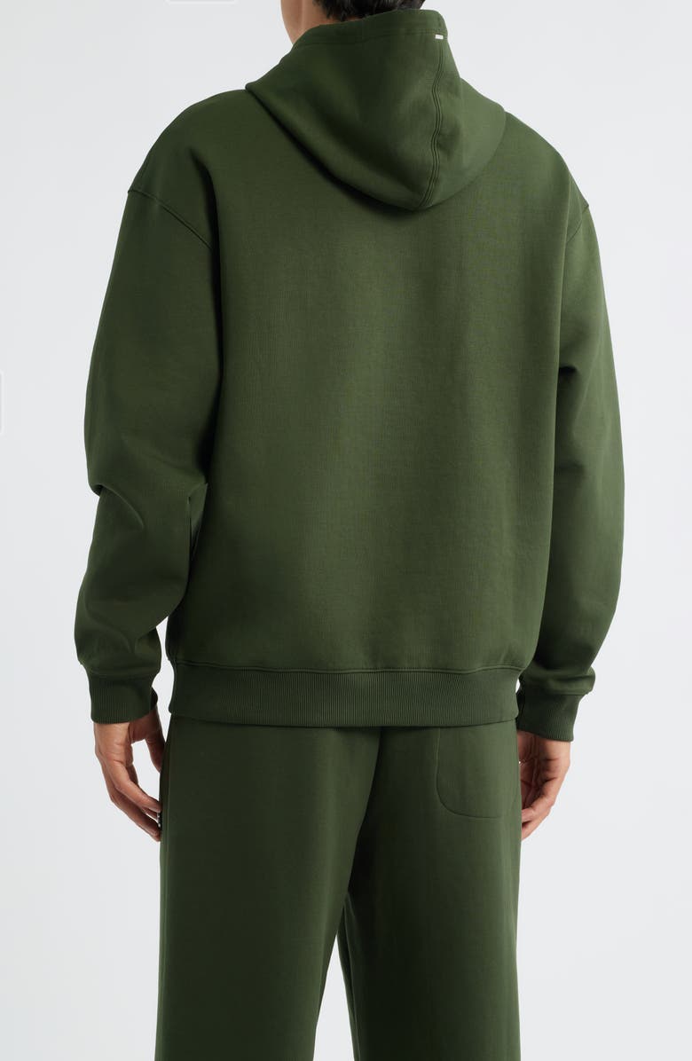 HUGO Dargen Knit Pullover Hoodie, Alternate, color, Dark Green