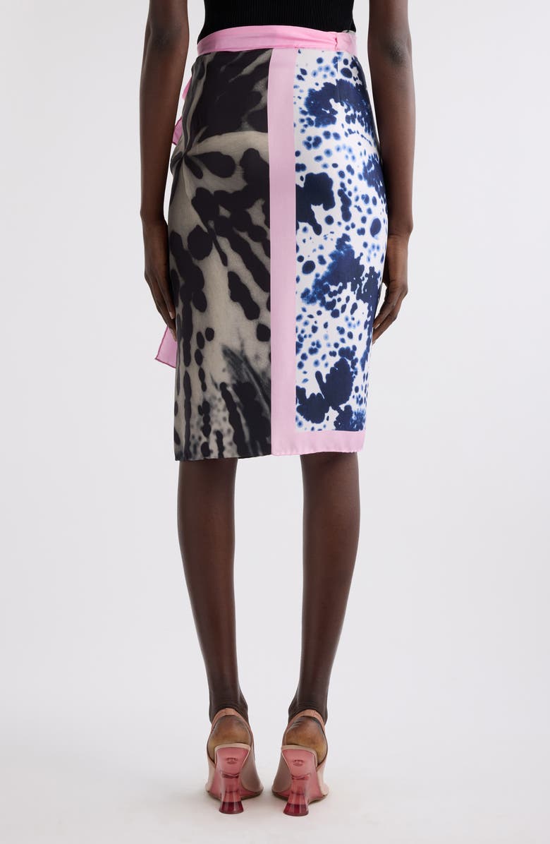 Dries Van Noten Mixed Print Scarf Silk Wrap Skirt, Alternate, color, 
