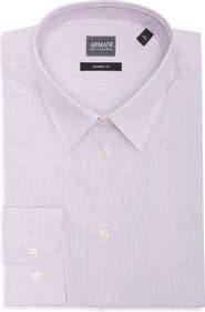 Emporio Armani Striped Cotton Dress Shirt