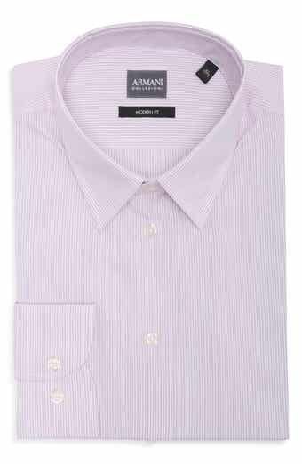 Striped Cotton Dress Shirt