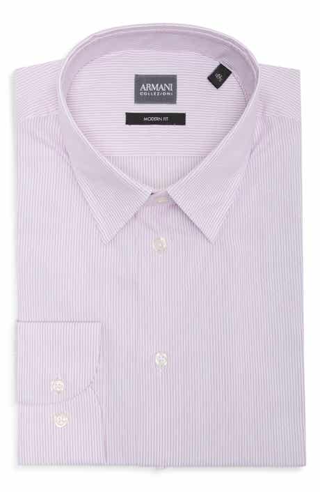 Striped Cotton Dress Shirt
