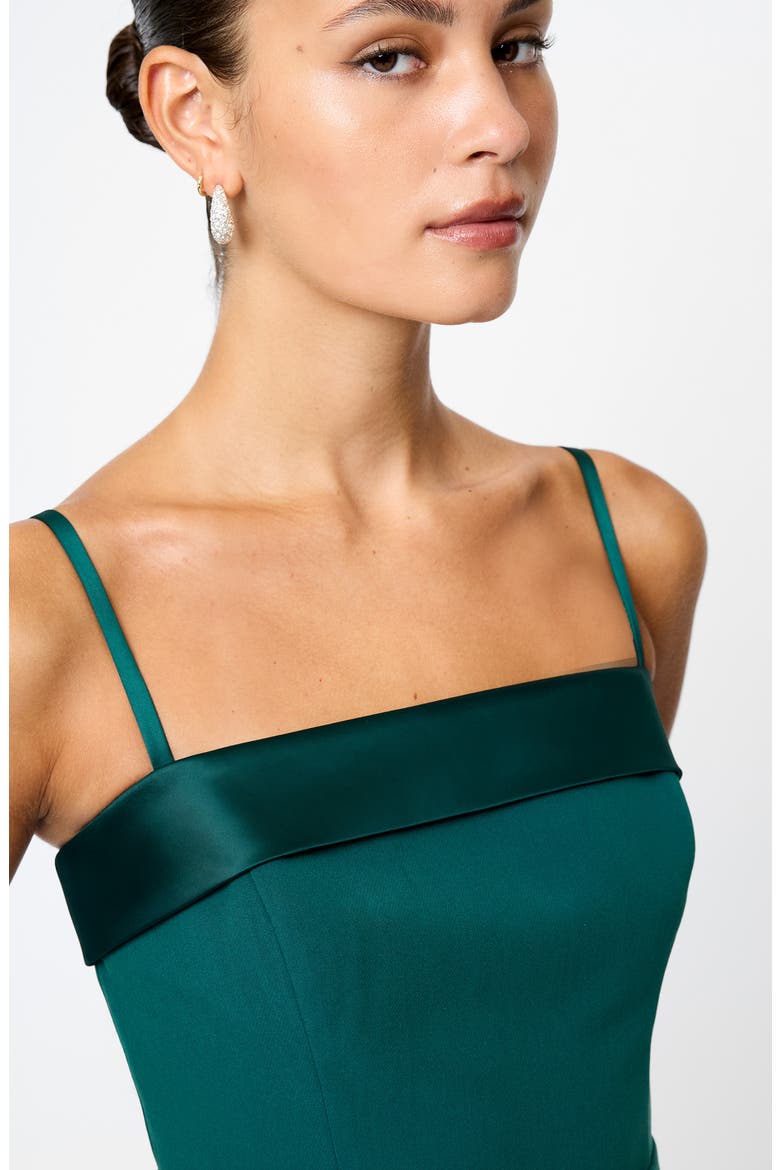 Azra Twill Sleeveless Minidress, Alternate, color, EVERGREEN