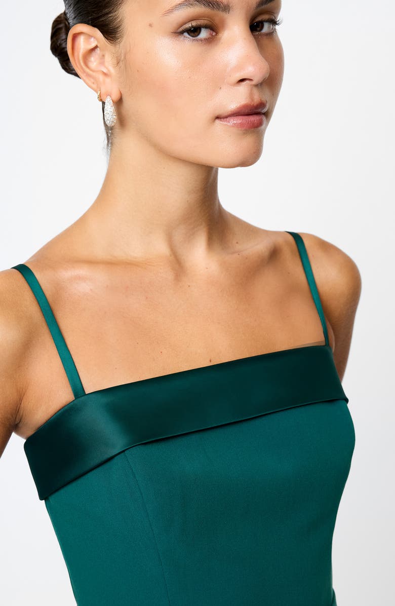 French Connection Azra Twill Sleeveless Minidress, Alternate, color, Evergreen