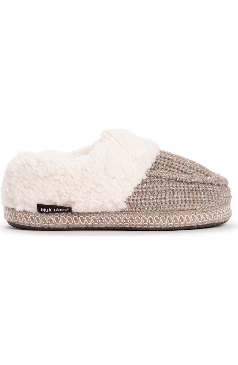 MUK LUKS Moselle Faux Shearling Clog Slipper, Alternate, color,