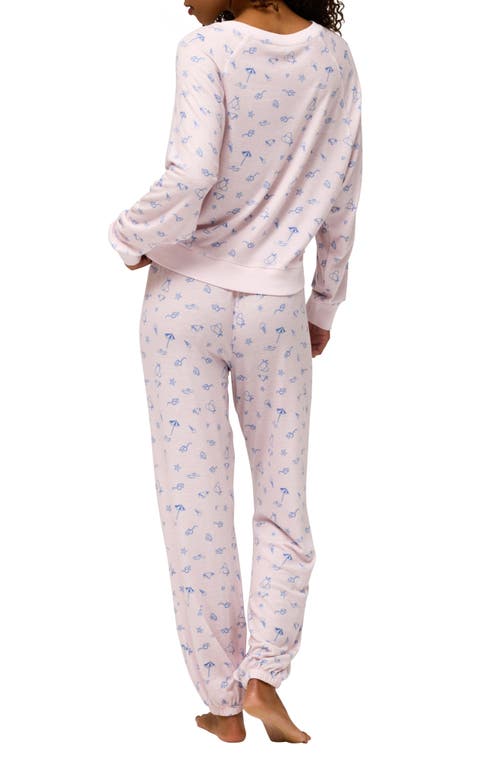 Honeydew Intimates Star Seeker Brushed Jersey Pajamas In Pink