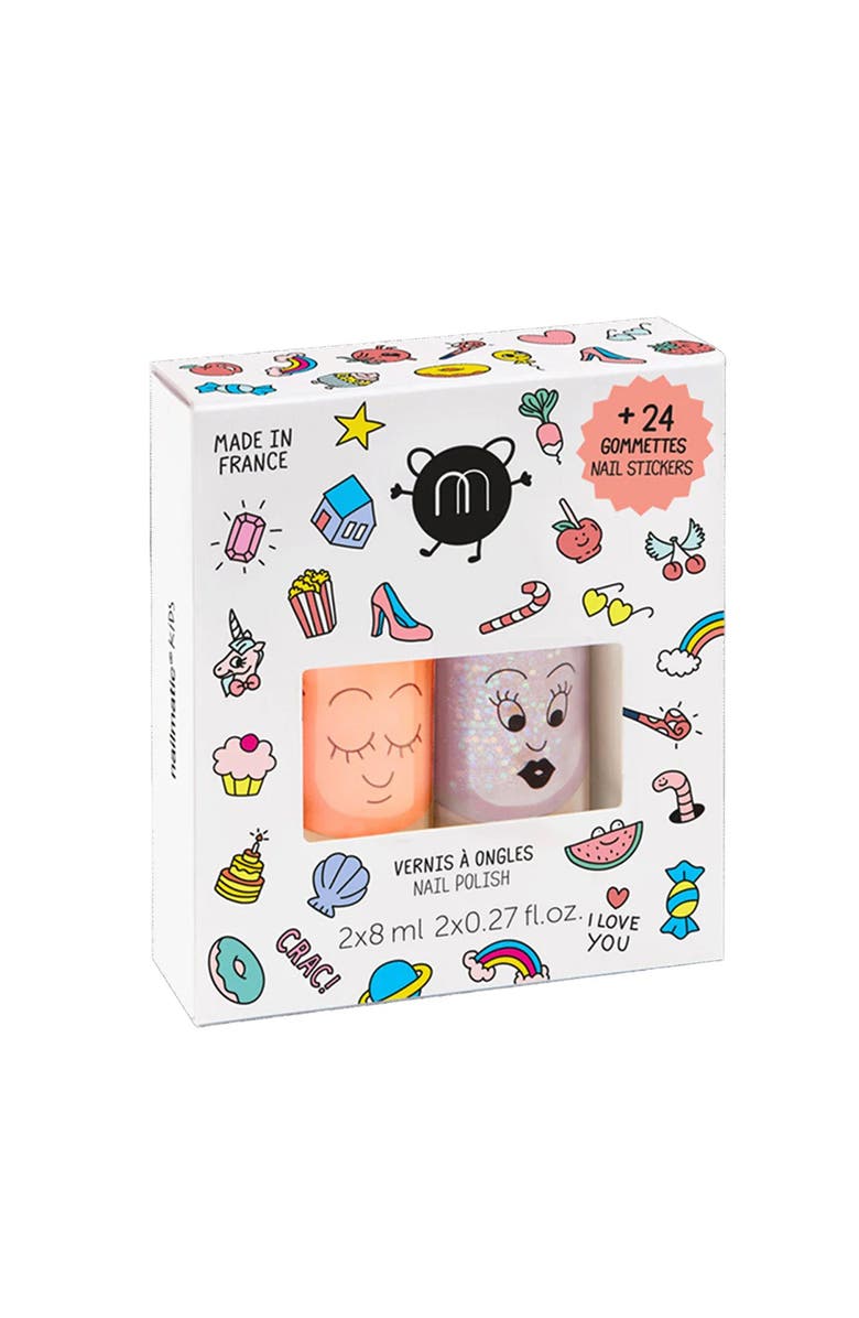 nailmatic Nail Polish And Nail Sticker Set For Kids, Main, color, Crac